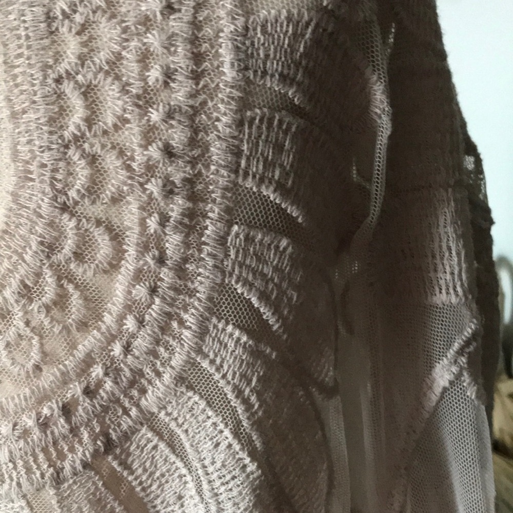 Summer Bohemian Swim Cover Up Natural Textured LIKE NEW FINAL SALE Med - Picture 8 of 9